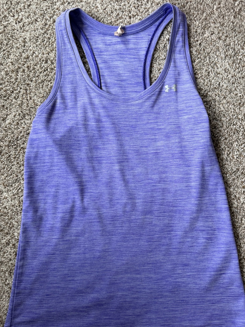 Under Armour Purple Heather Racerback Performance Tank